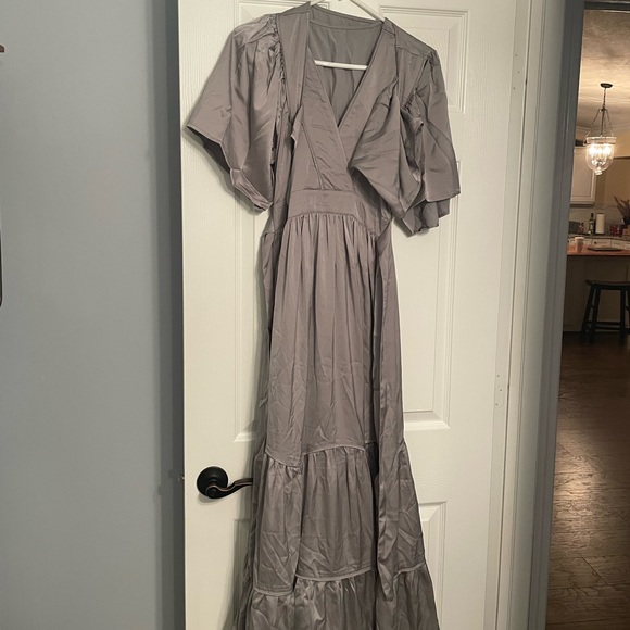 Pink Wind Women's Casual Flowy Ruffle Boho Maxi Dress - Picture 3 of 3